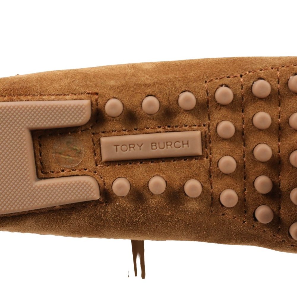 Tory Burch Sonoma Bootie Fringe Suede Brown Women's 5.5 Ankle Moccasins Boots - Picture 12 of 16